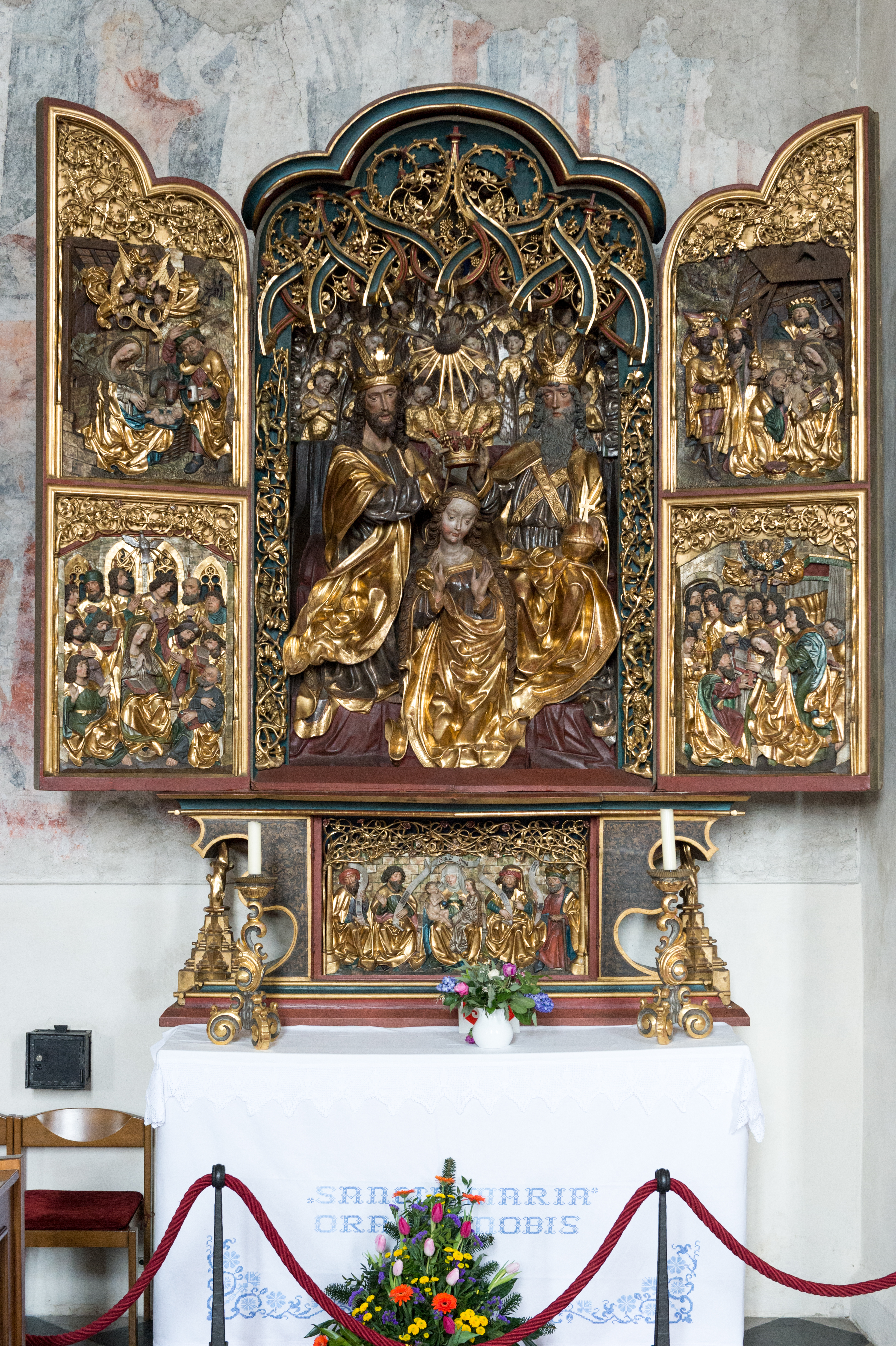 Villach Maria Gail Wallfahrtskirche Zu Unserer Lieben Frau gotischer Fluegelaltar 13022015 9836
