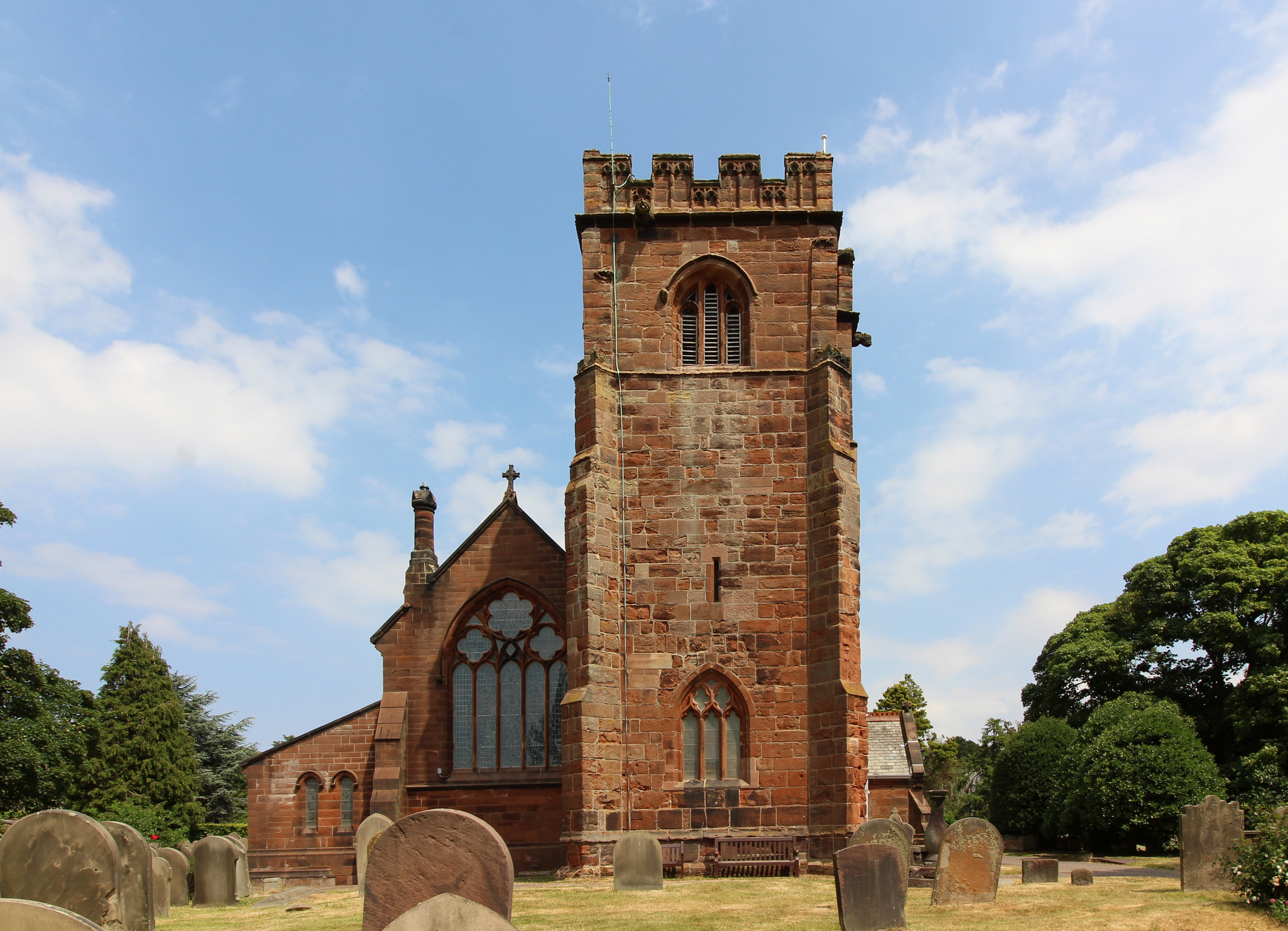 West end and tower of St Peter's church, Heswall
