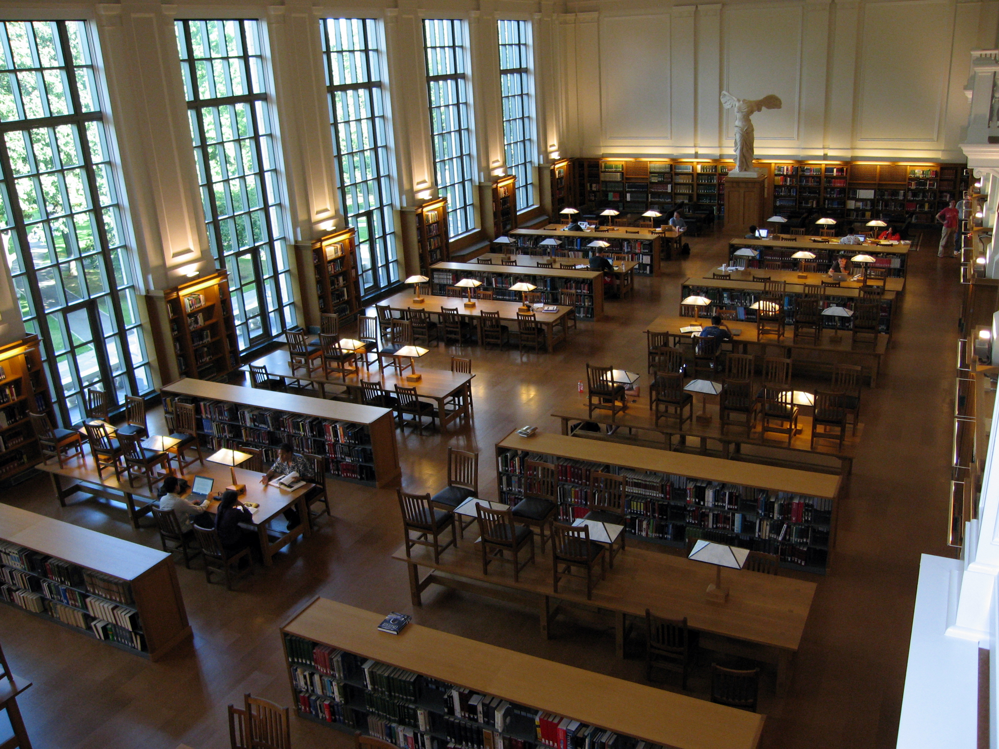 OSU Thompson Library - East reading room - view from balcony