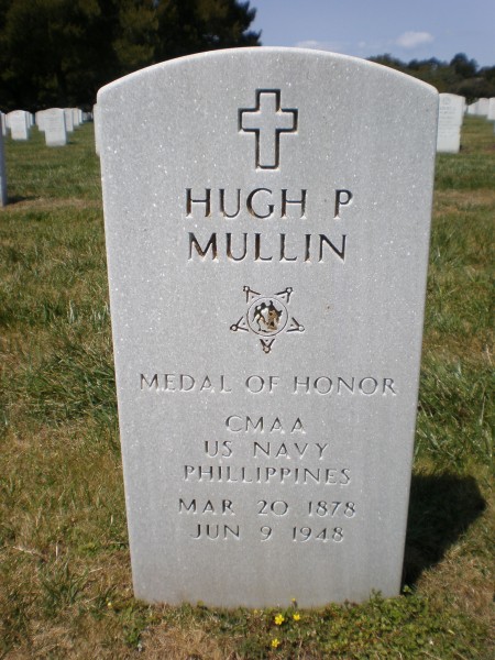 Hugh P. Mullin headstone front