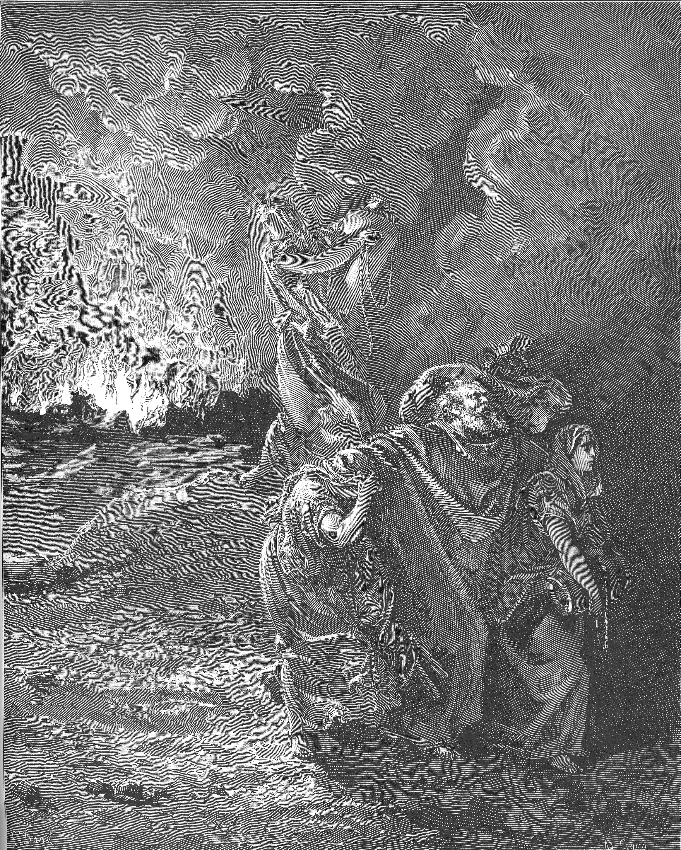 013.Lot Flees as Sodom and Gomorrah Burn