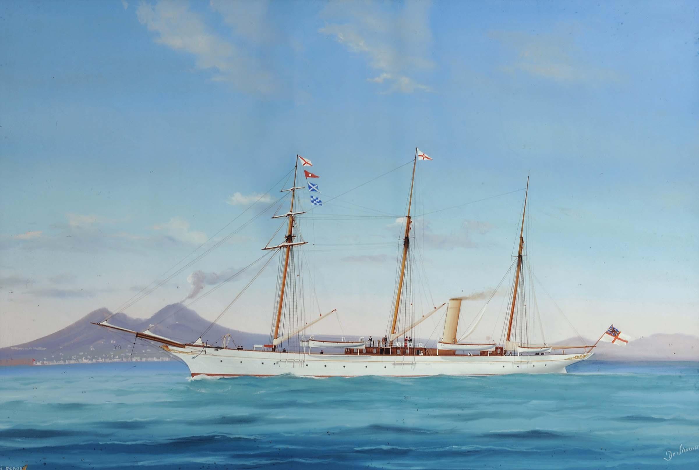 Antonio de Simone - The steam yacht Fedora