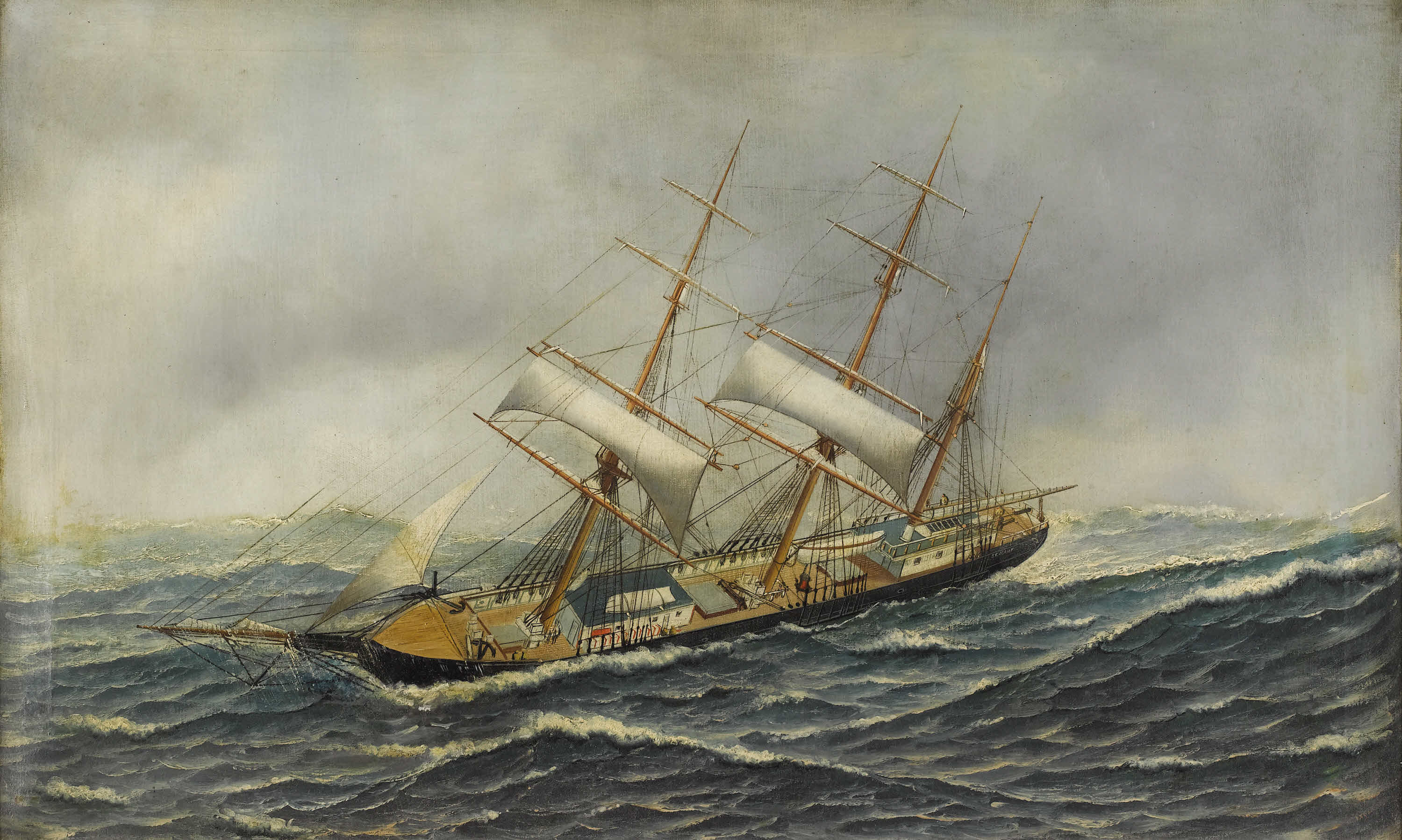 Antonio Jacobsen - Sailing Ship St. Mary