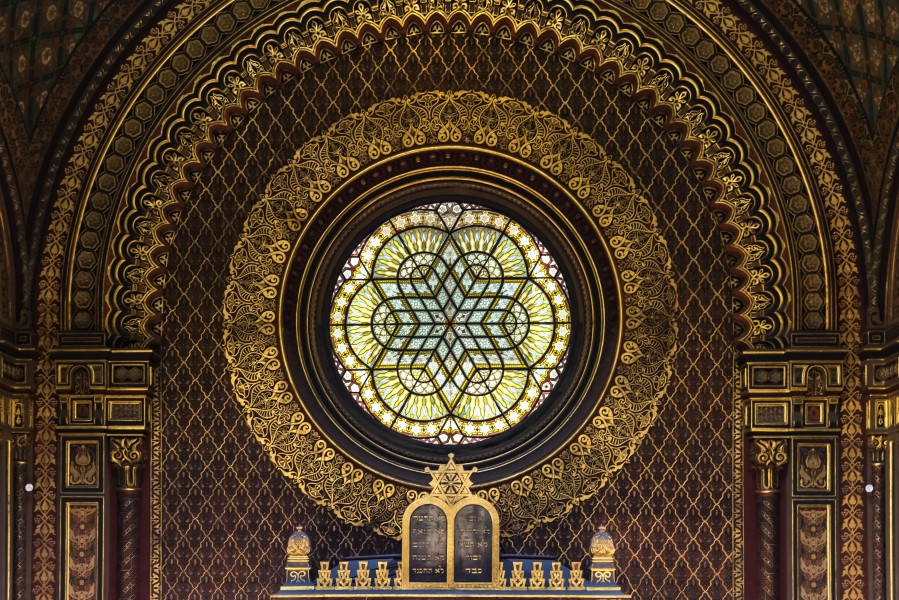 Praha Spanish Synagogue Rose Window 01