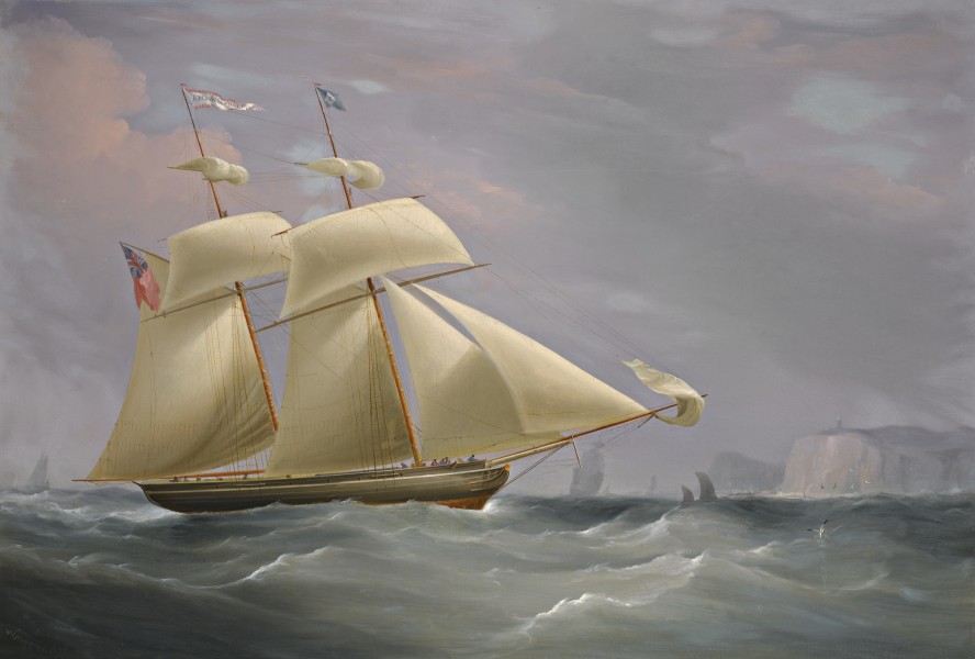 William John Huggins - The topsail schooner ‚Amy Stockdale‘ off Dover