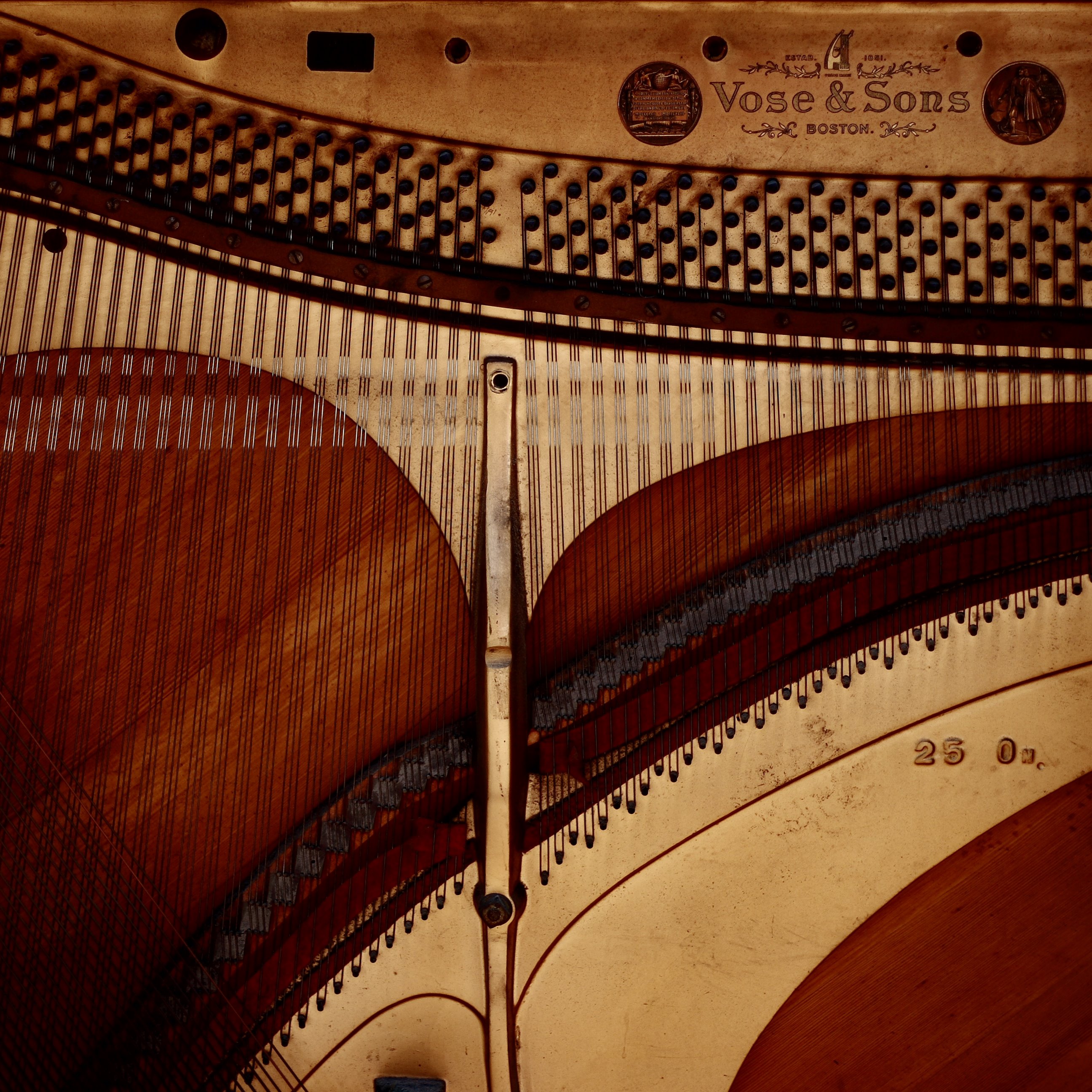 Vose and Sons piano soundboard