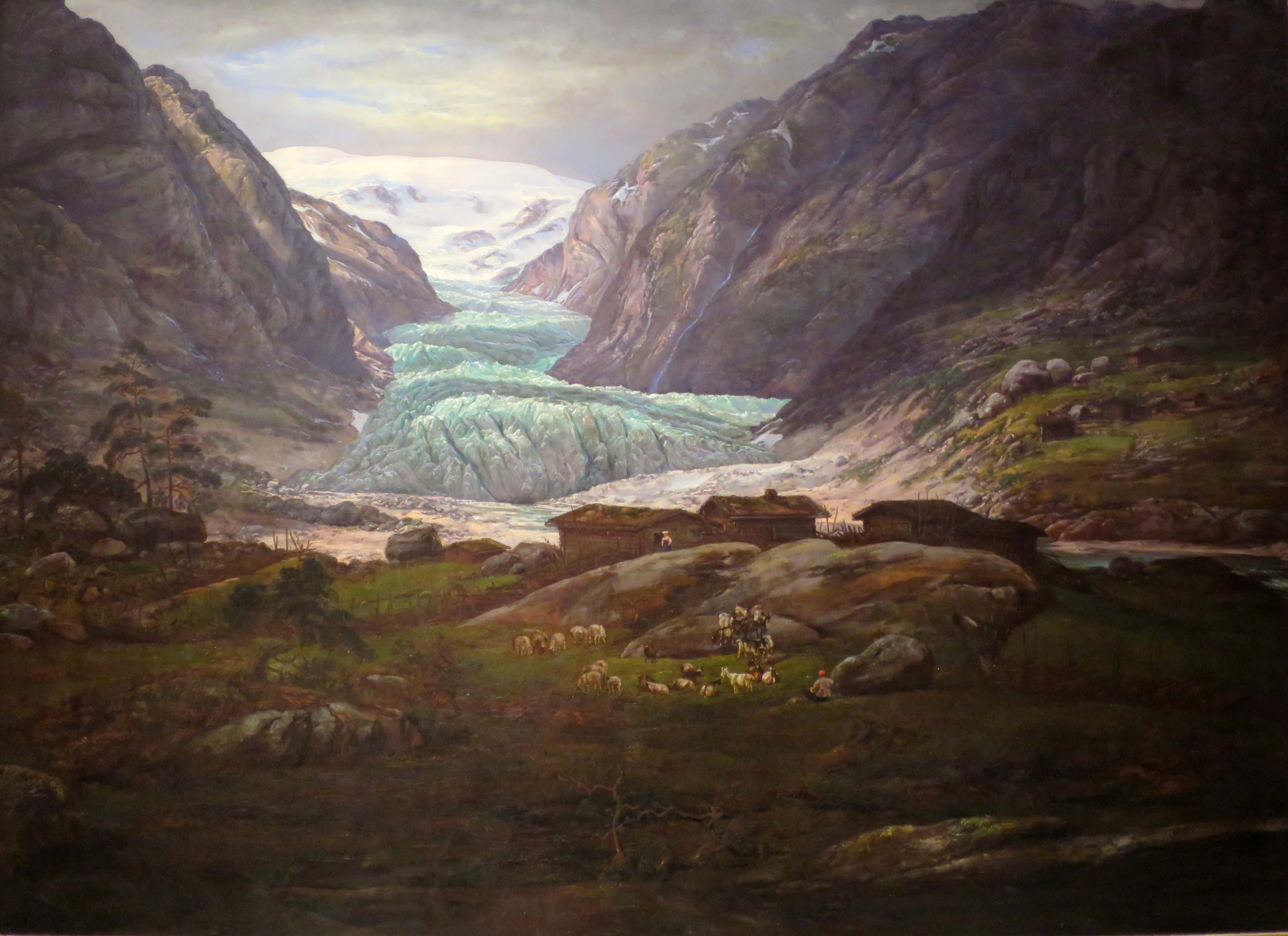 'Nigard Glacier, Norway' by Johan Christian Dahl, Bergen Kunstmuseum