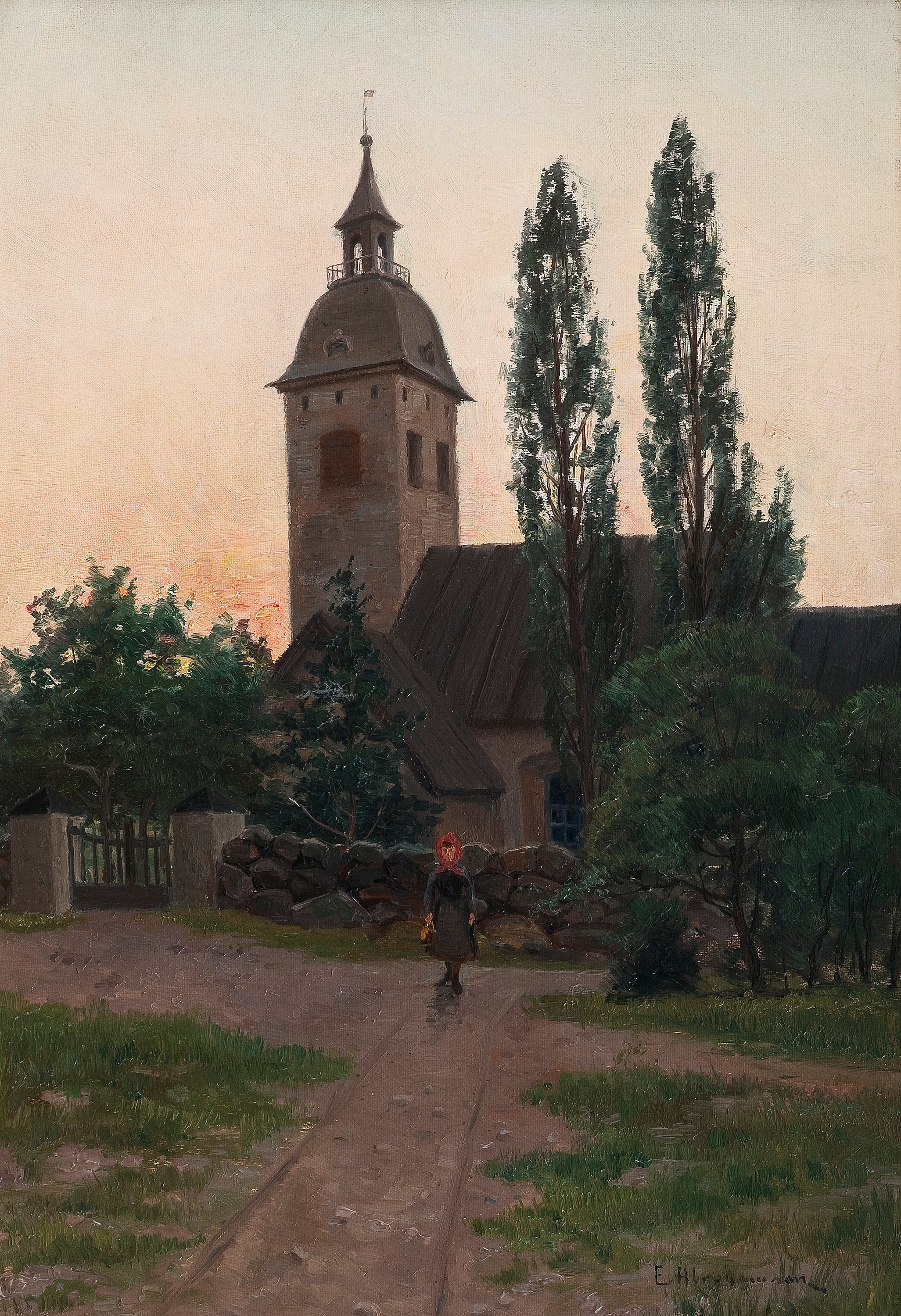 Abrahamson-erik-1871-1907-swed-in-the-church-yard