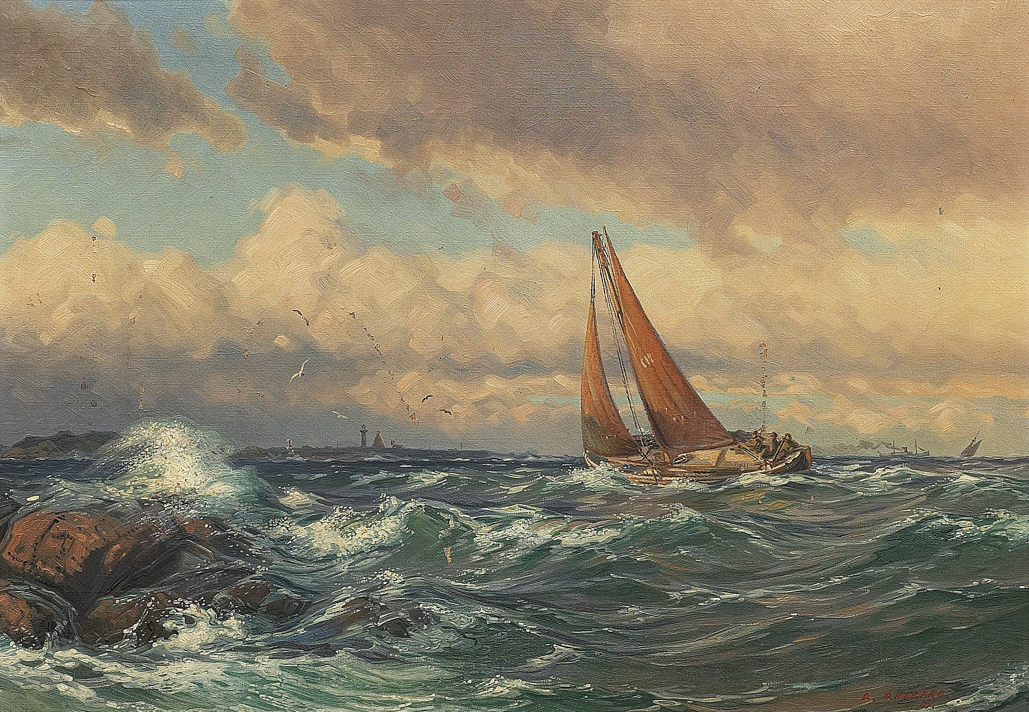 Arvid Ahlberg-SegelbåtarVästkusten