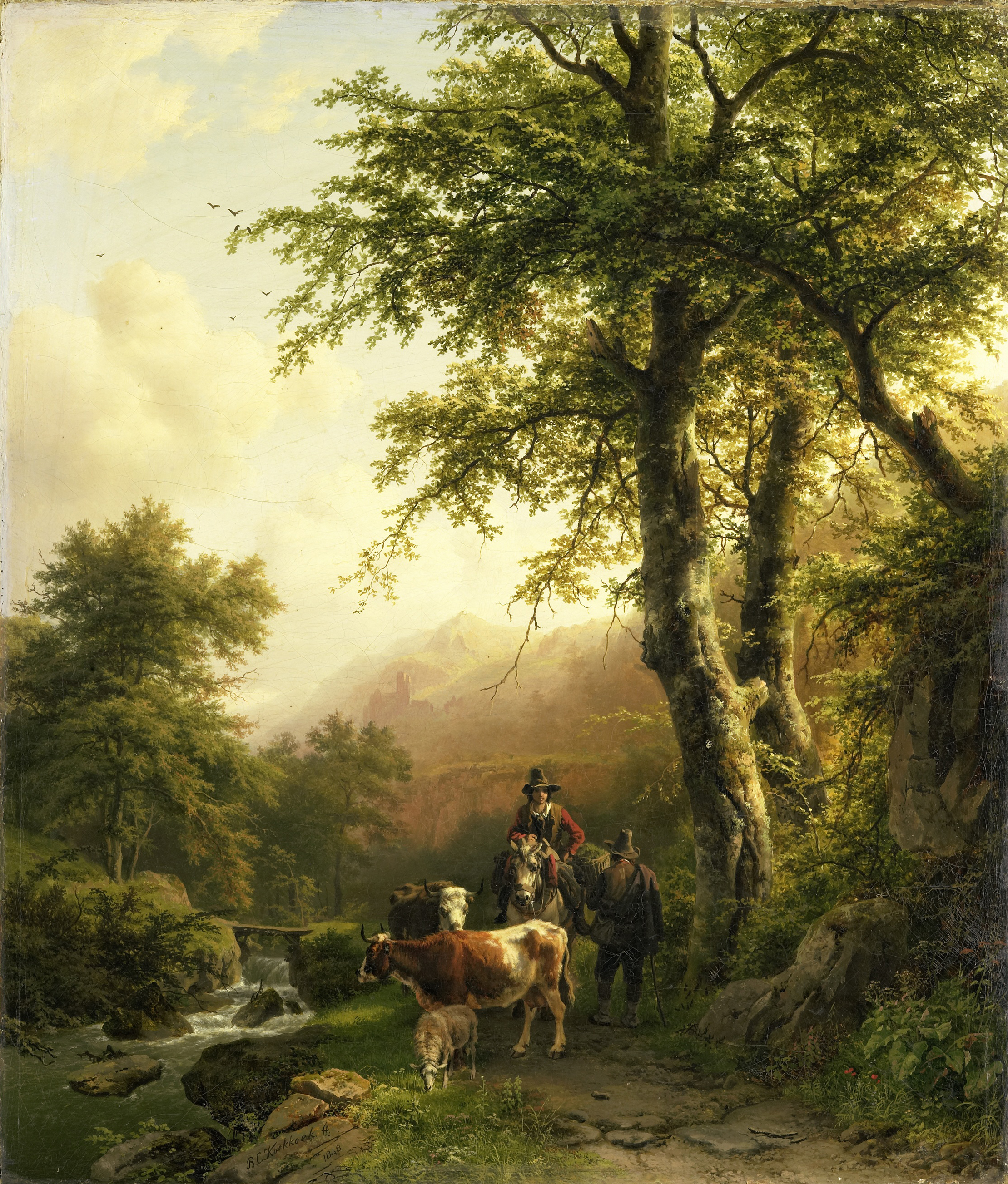 Barend Cornelis Koekkoek - Italiaans landschap