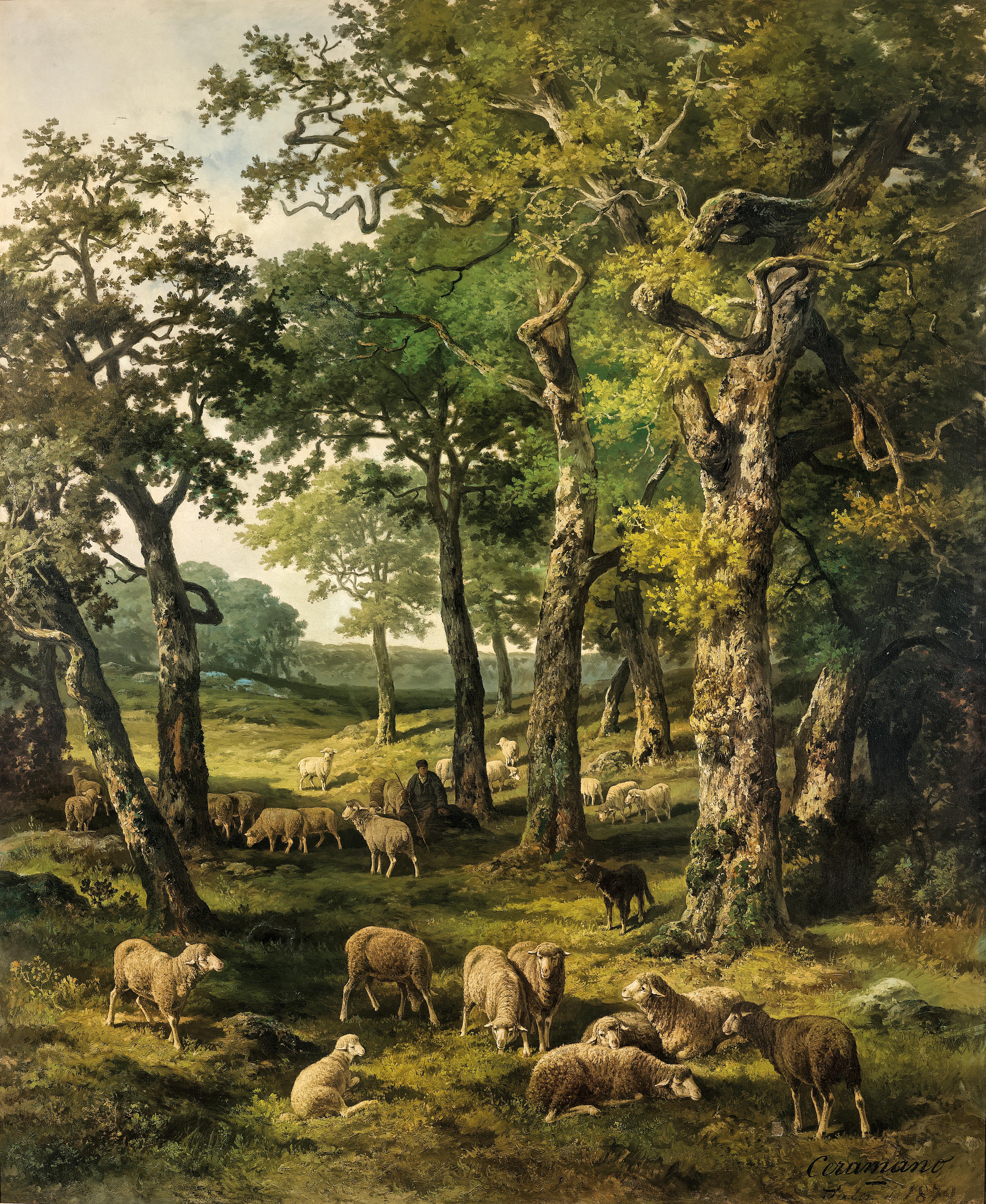 Charles-Ferdinand Ceramano Wald von Fontainebleau