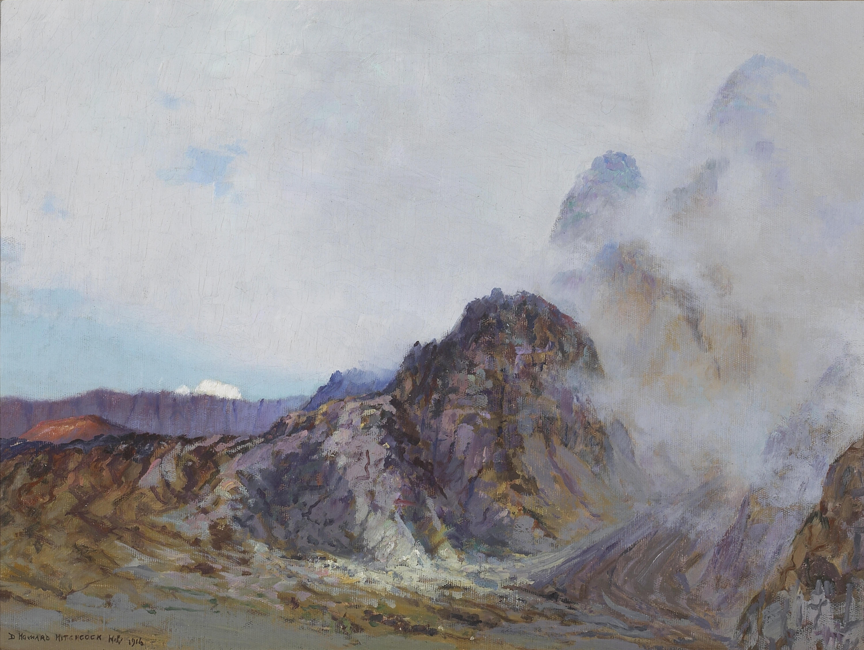 D. Howard Hitchcock - Haleakala, rim of the crater at sunrise, 1916