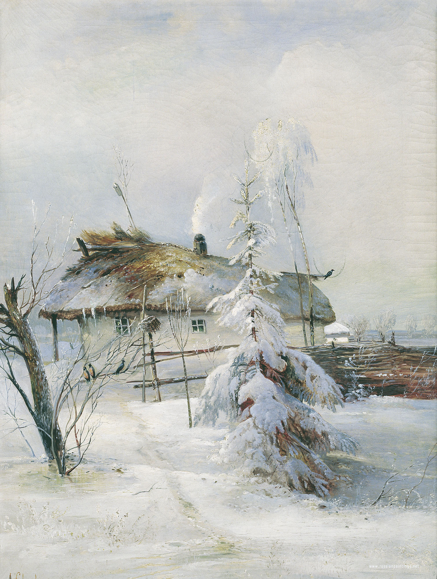 Savrasov Winter 1873 Саврасов Зима 1873