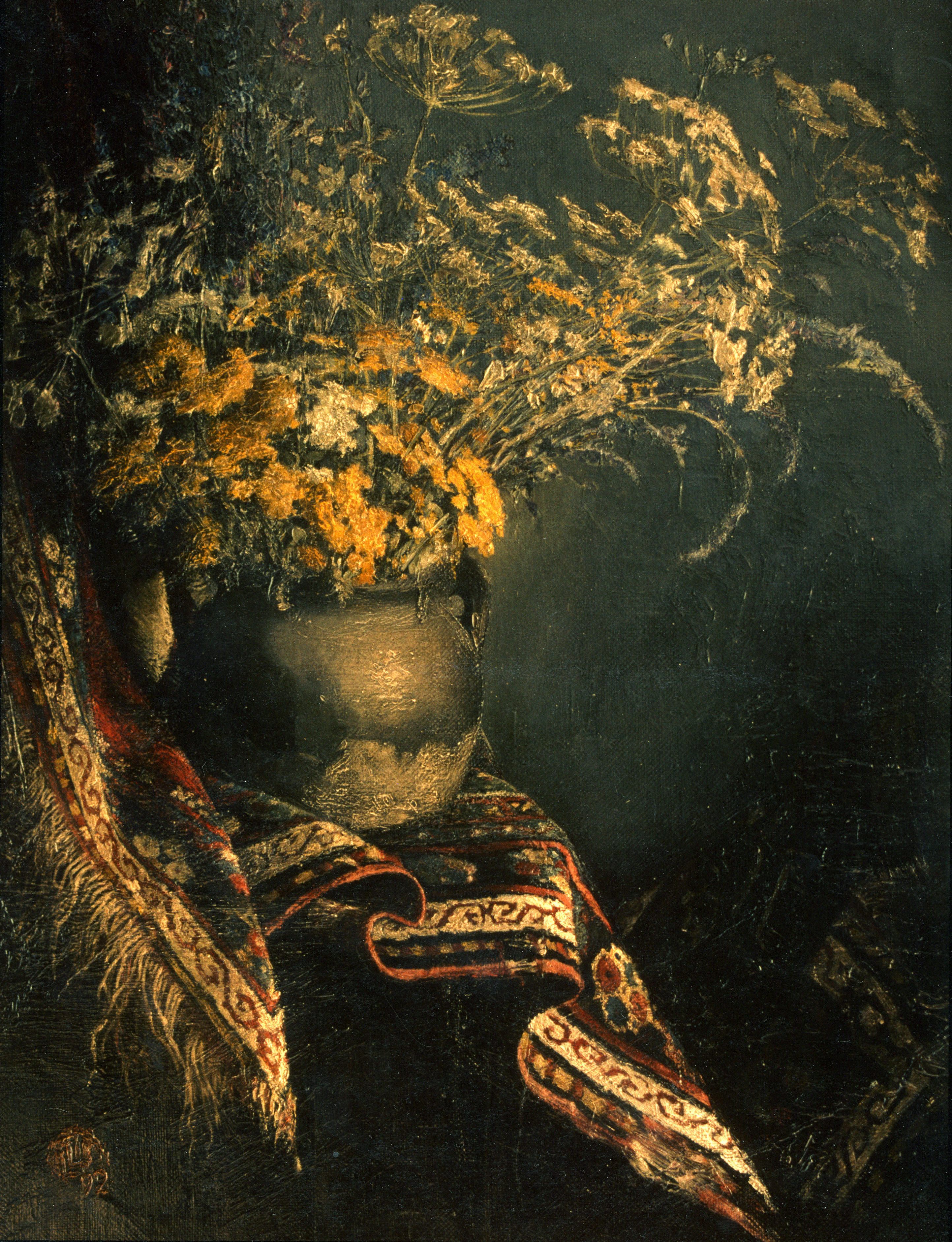 Dashtayin tsaghikner, 1992, ktav yughanerk, 66 X 49cm