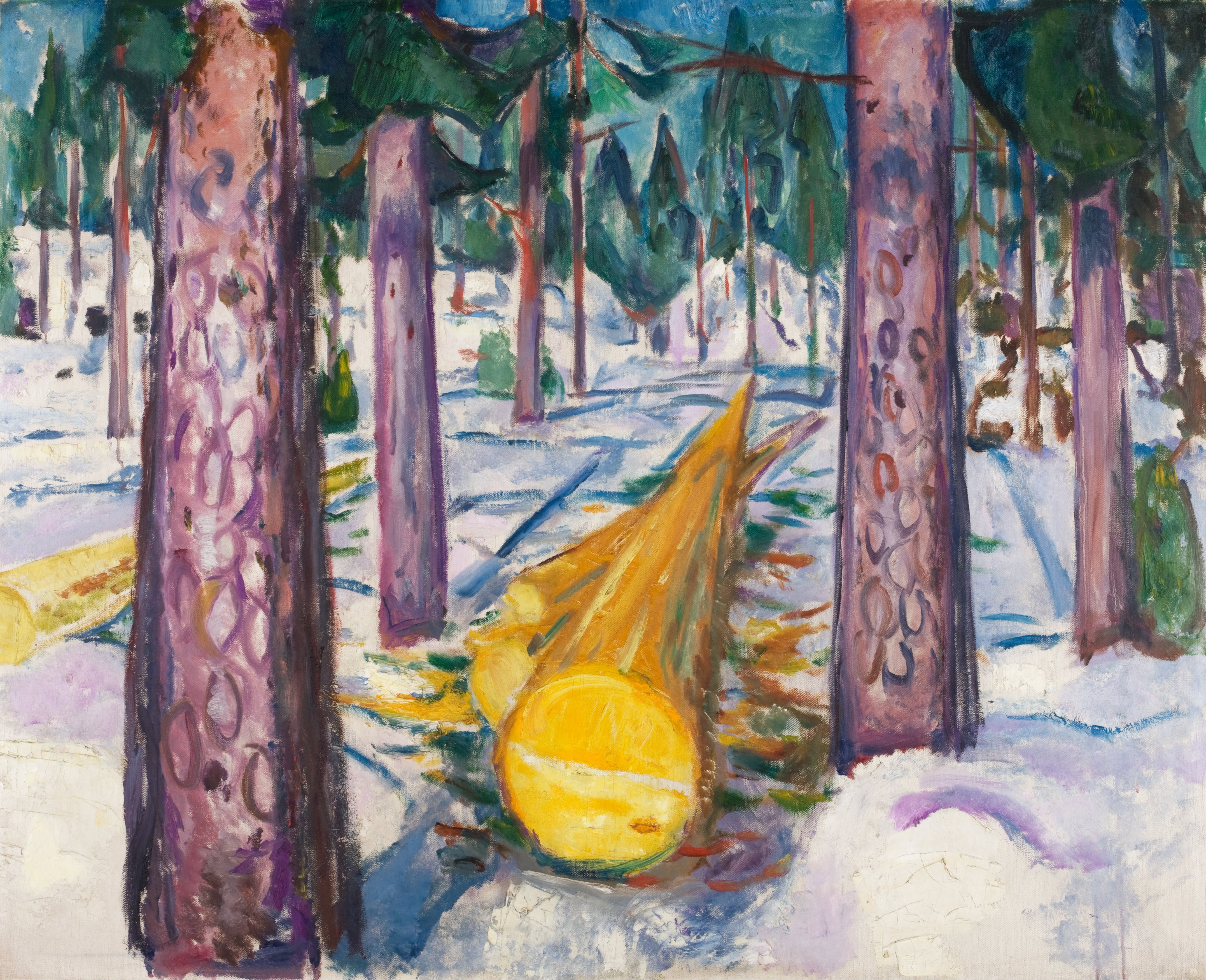 Edvard Munch - The Yellow Log - Google Art Project