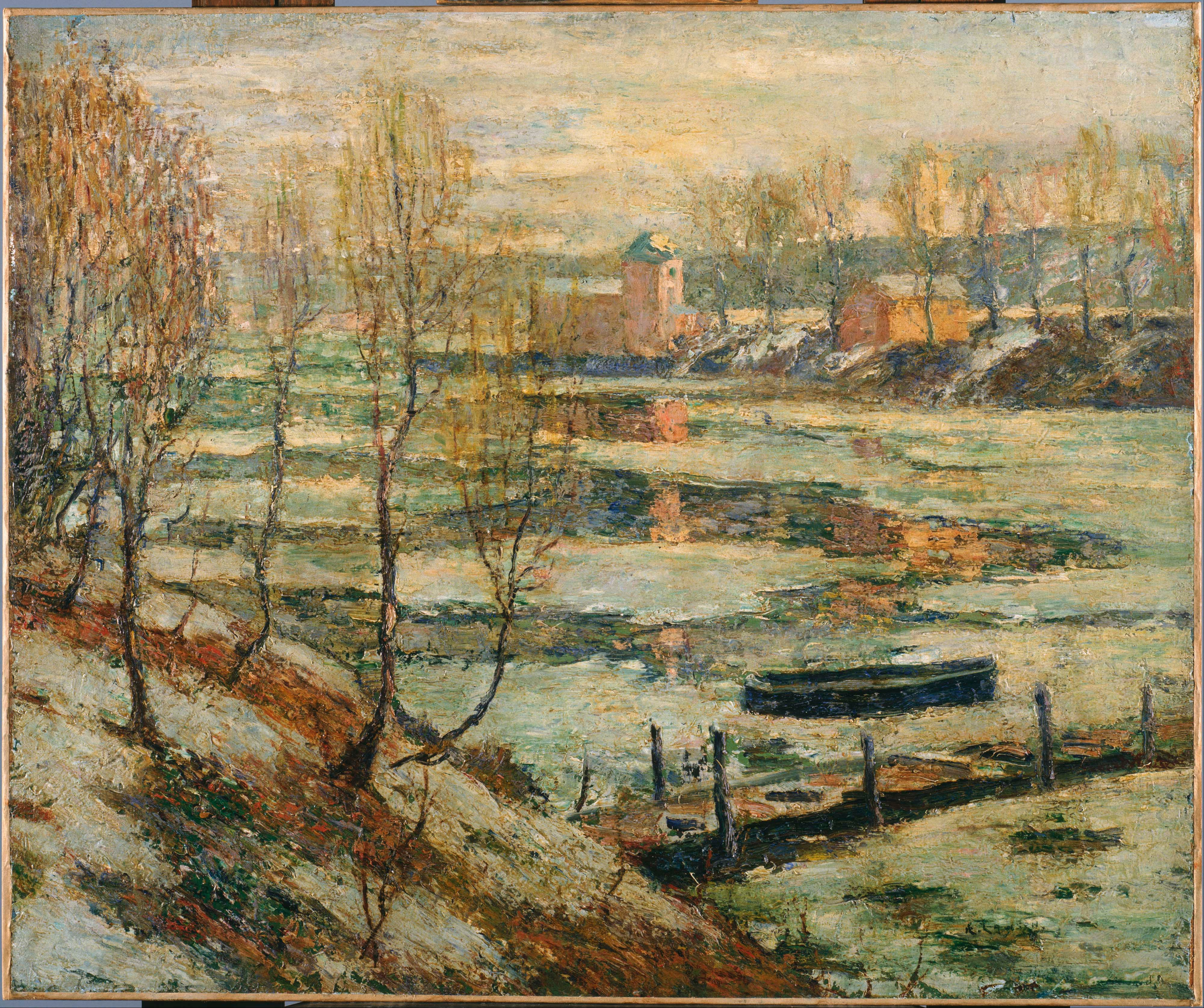 Ernest Lawson - Ice in the River - Google Art Project