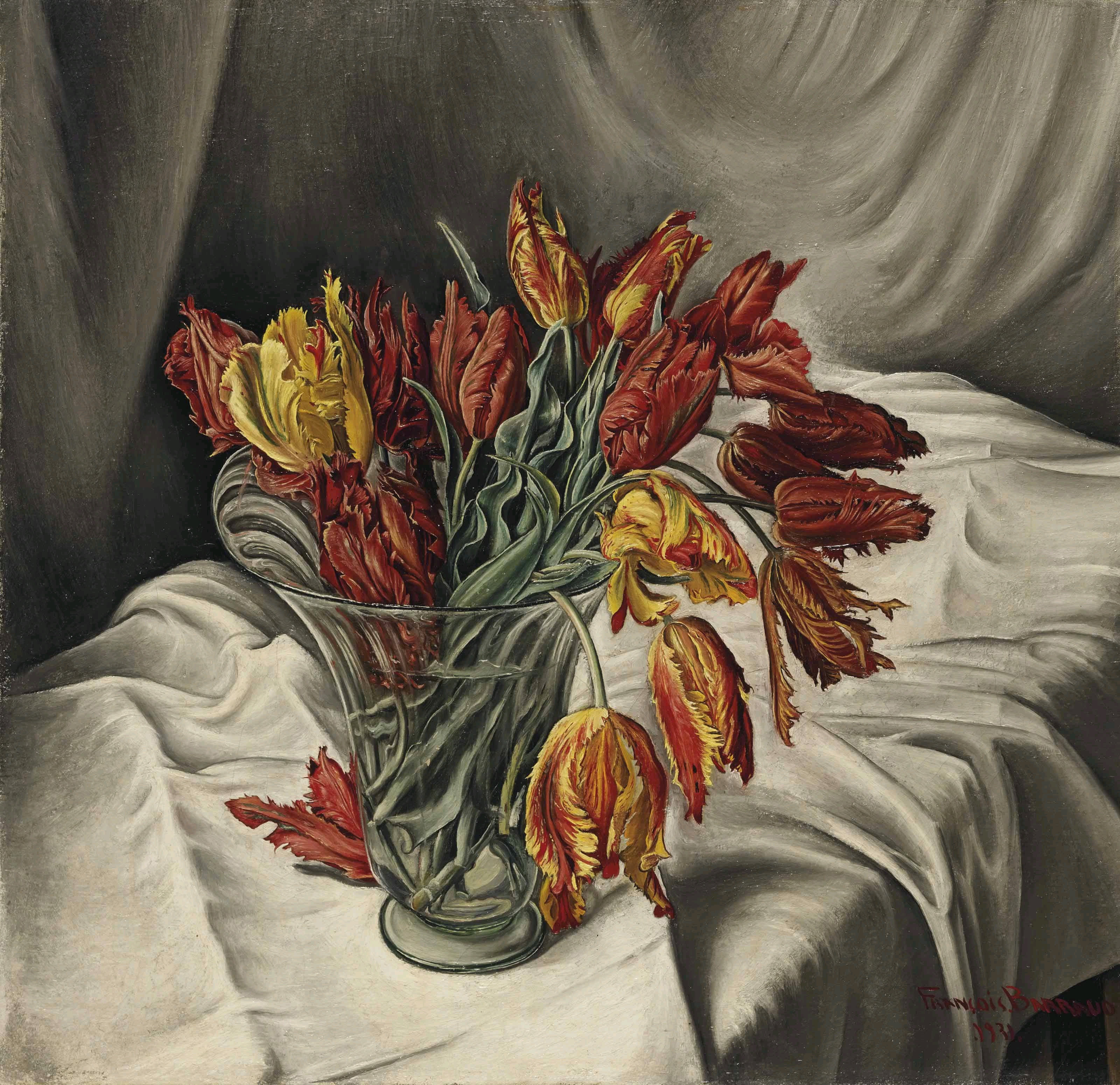 François Barraud - Tulips perroquets, 1931