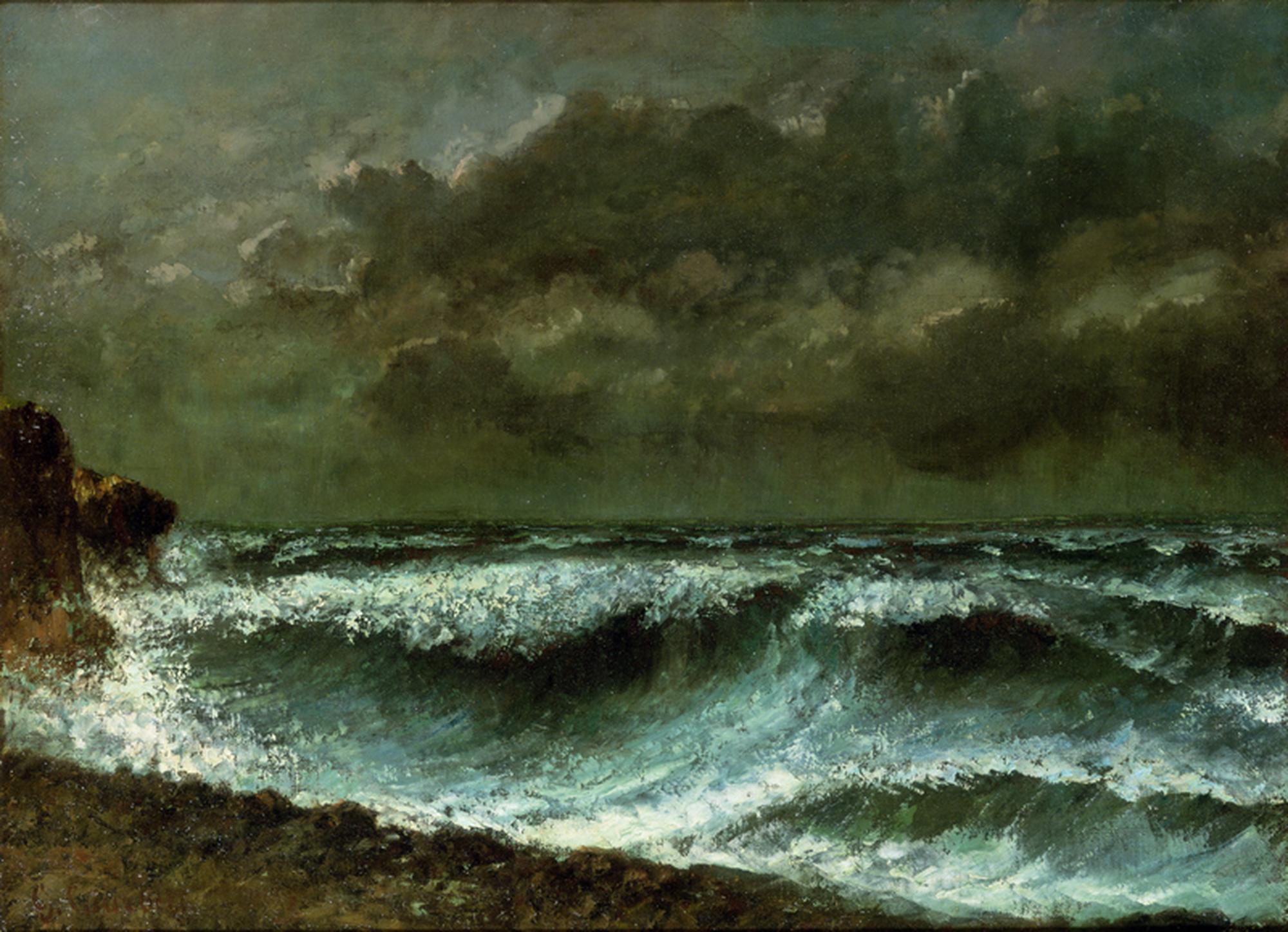 Gustave Courbet - Avant de tempête à l'horizon