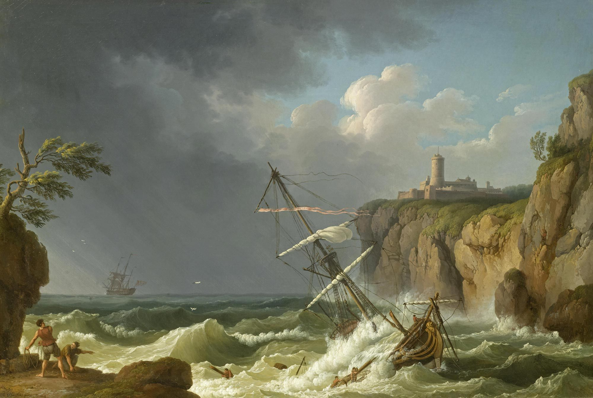 Jacob Philipp Hackert - Ein Schiffbruch (1776)