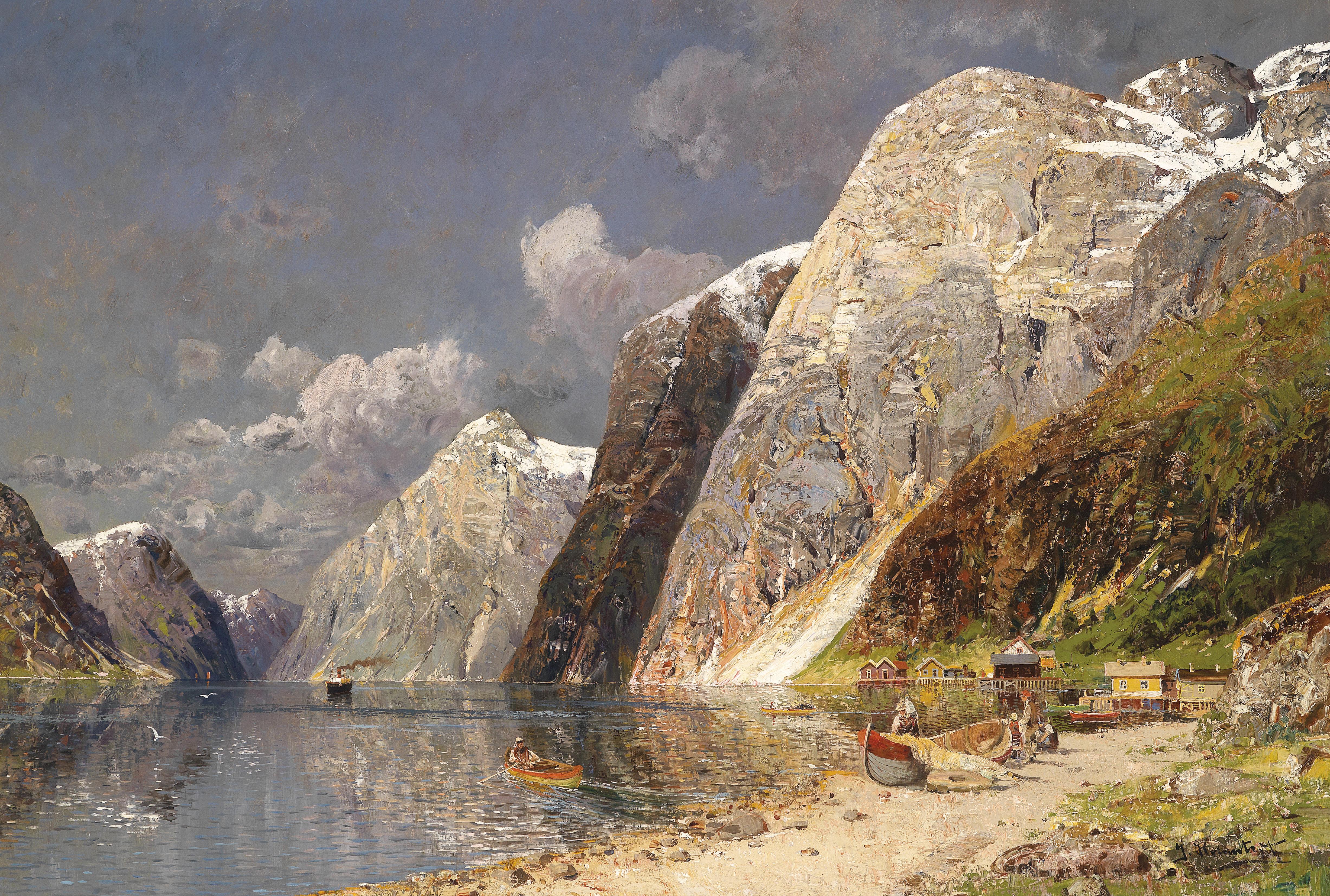Karl Kaufmann Grosse Fjordlandschaft