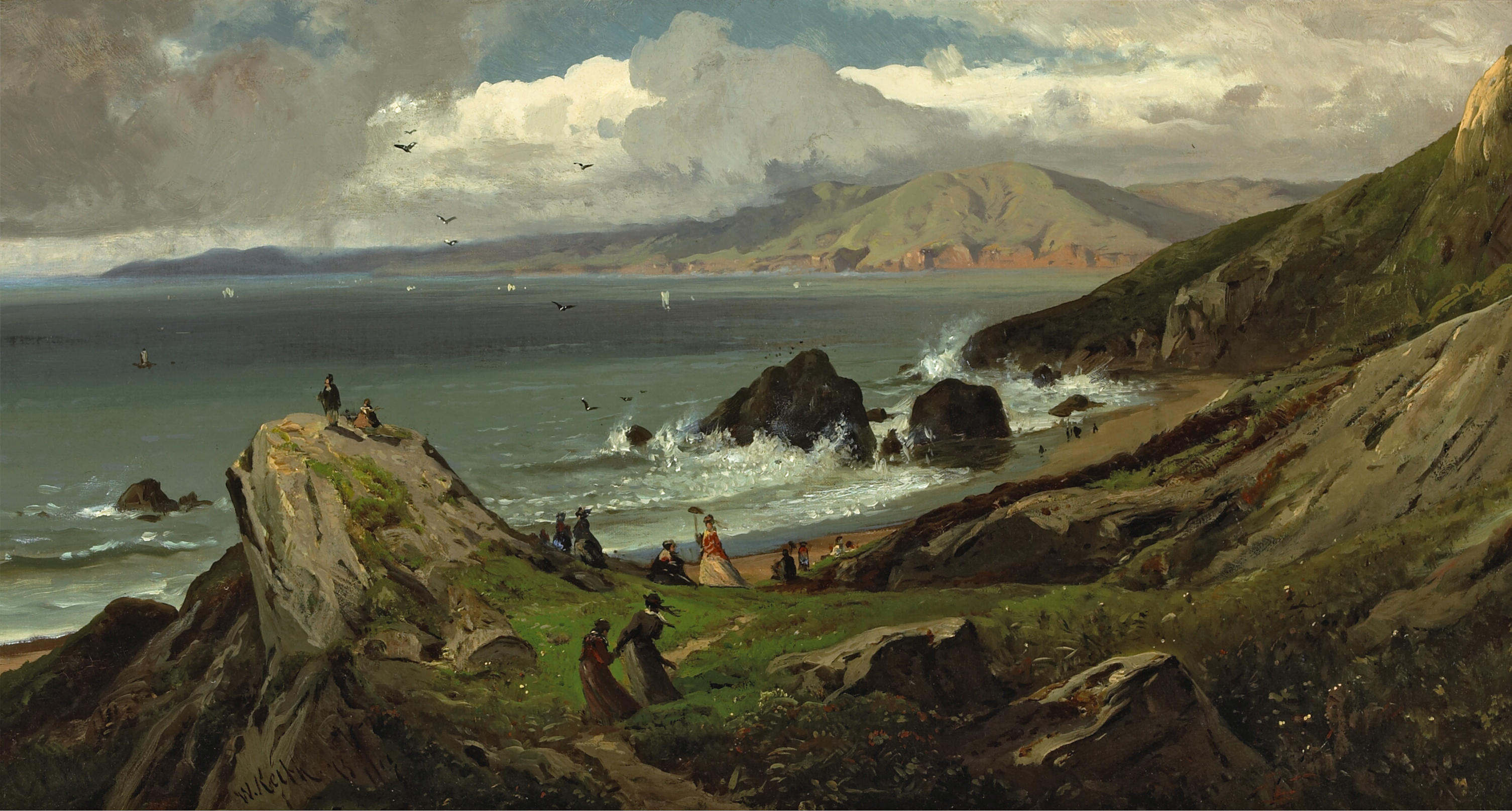 Land's End by William Keith, 1873