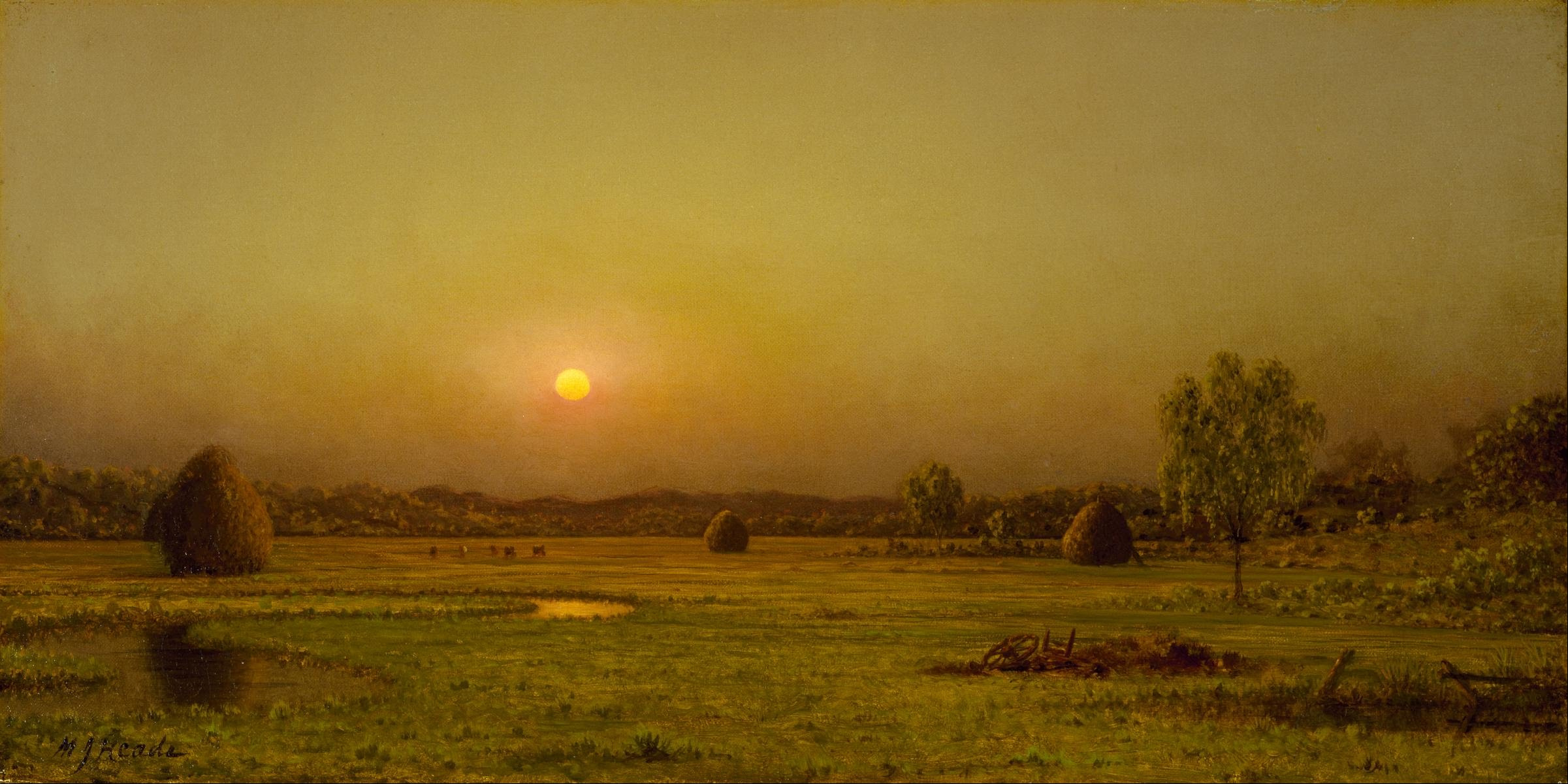 Martin Johnson Heade - Marsh Sunset, Newburyport, Massachusetts - Google Art Project