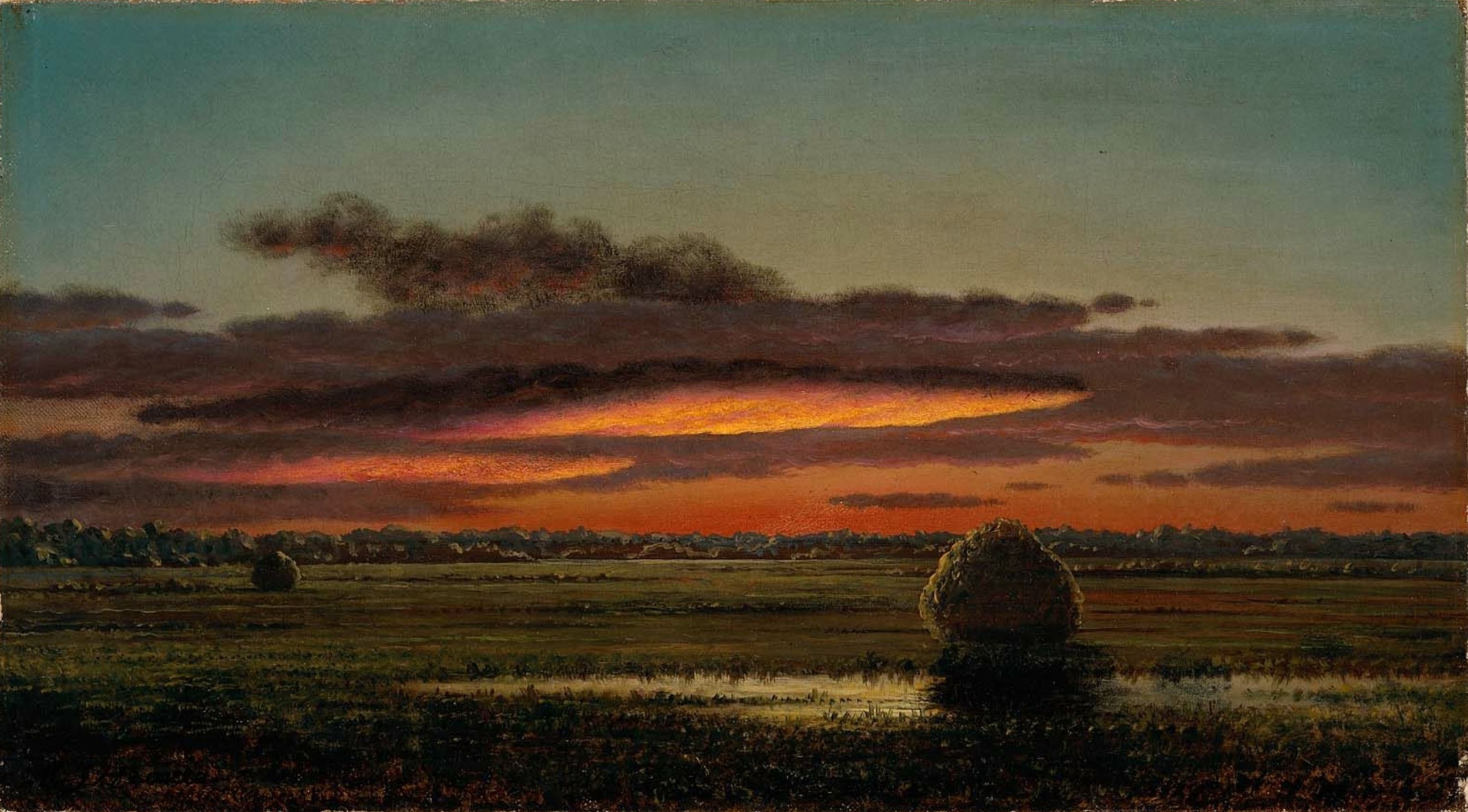 MJ Heade Sunset Over the Marshes 1890-1904