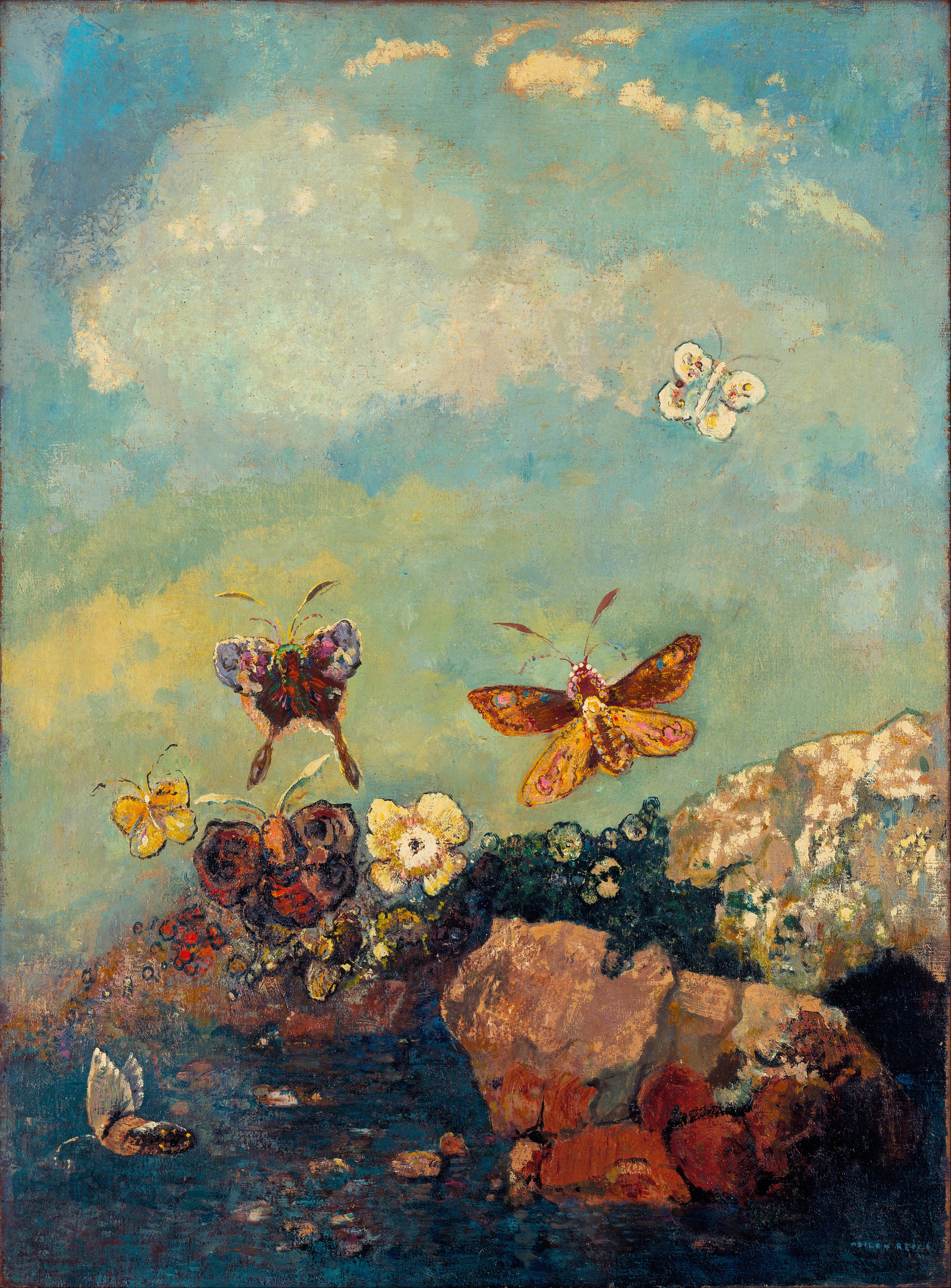 Odilon Redon - Butterflies - Google Art Project