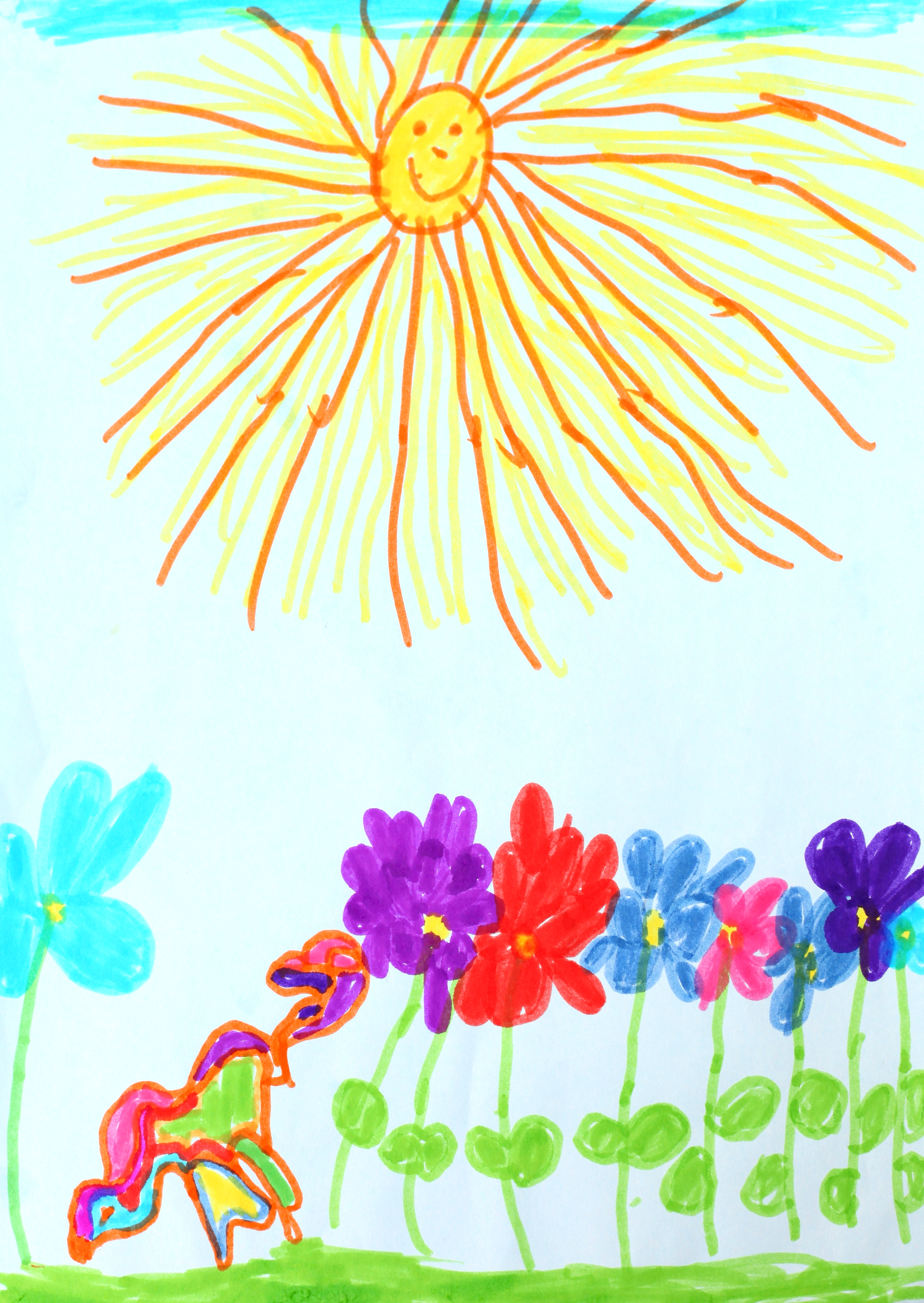 a painting by a 4 to 6 year old girl, picture 6