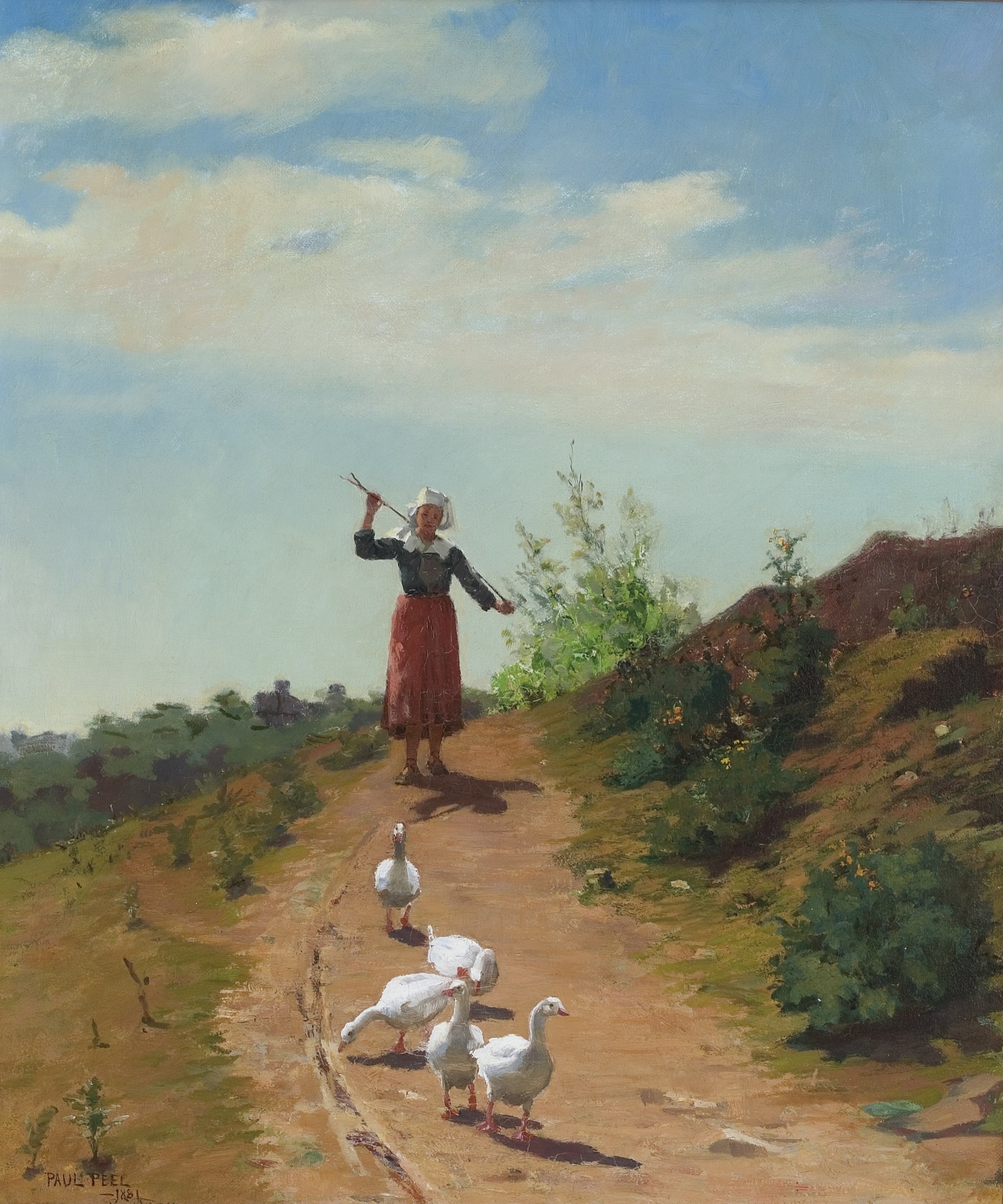 Paul Peel - Bringing home the flock (1881)