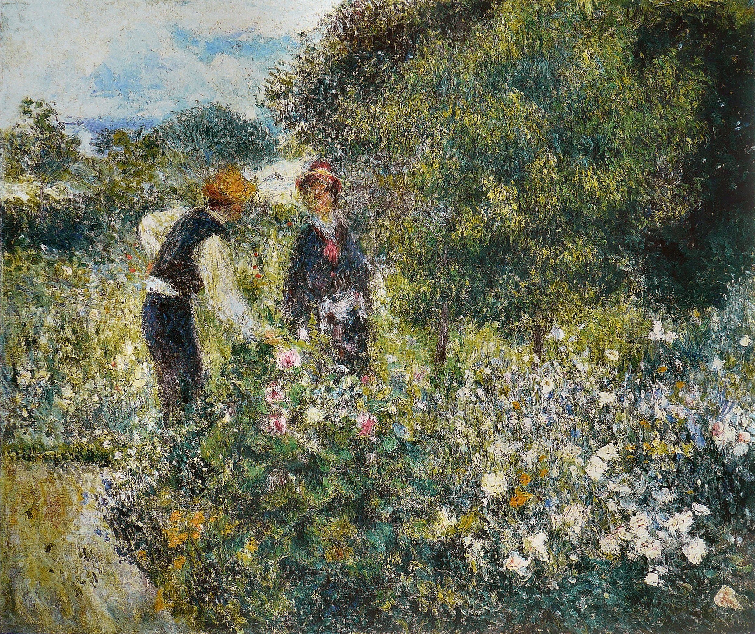 Pierre-Auguste Renoir - La Cueillette des fleurs