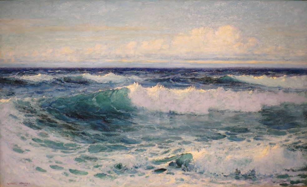'Hawaiian Seascape' by Lionel Walden, oil on canvas, 1928, Hawaii State Art Museum