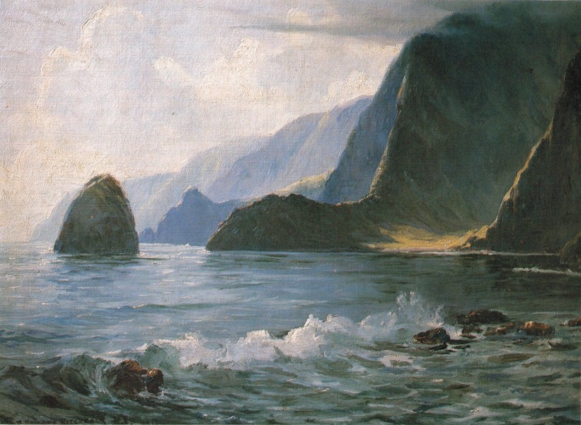 'Under the Cliffs of Molokai' by D. Howard Hitchcock, 1912