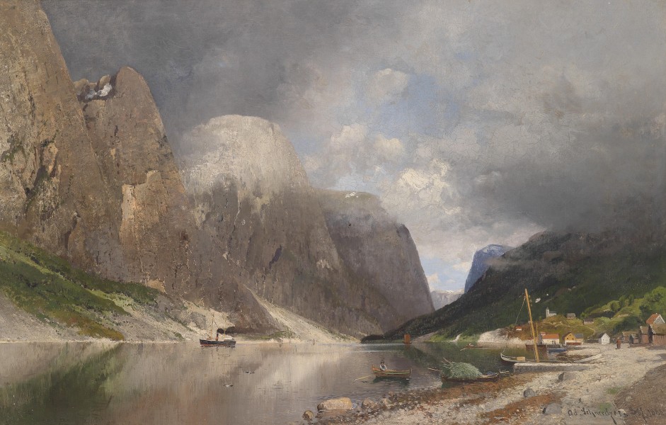 Adolf Gustav Schweitzer Fjordlandschaft 1888