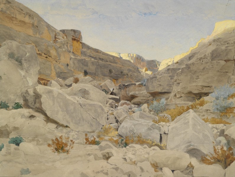 Adolf von Meckel (attr) Landschaft in Sinai