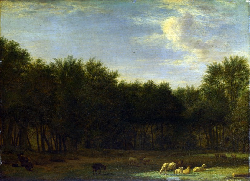 Adriaen van de Velde - De rand van het bos (1658)