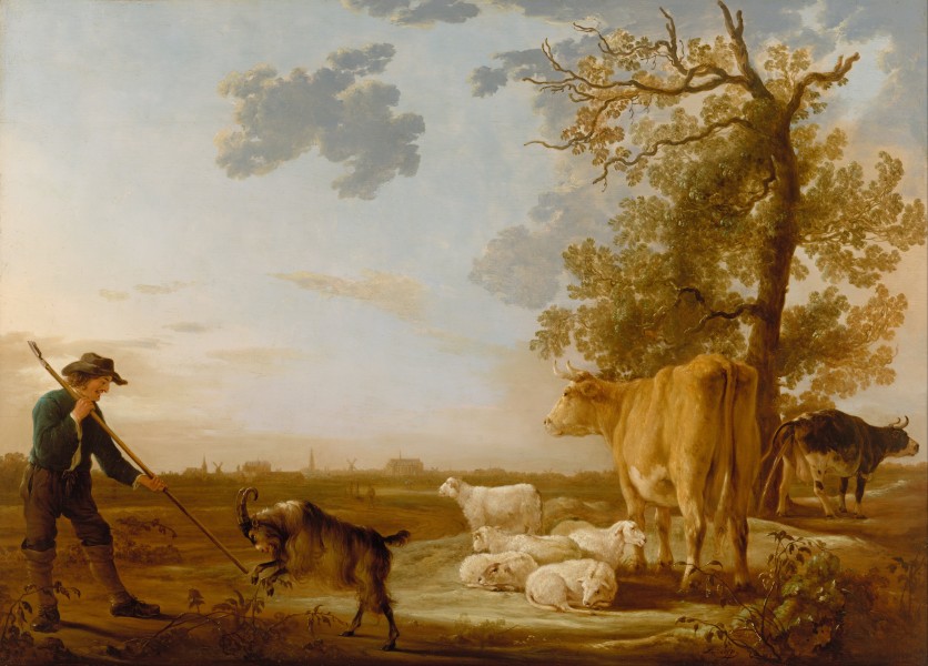 Aelbert Cuyp - Landscape with cattle - Google Art Project