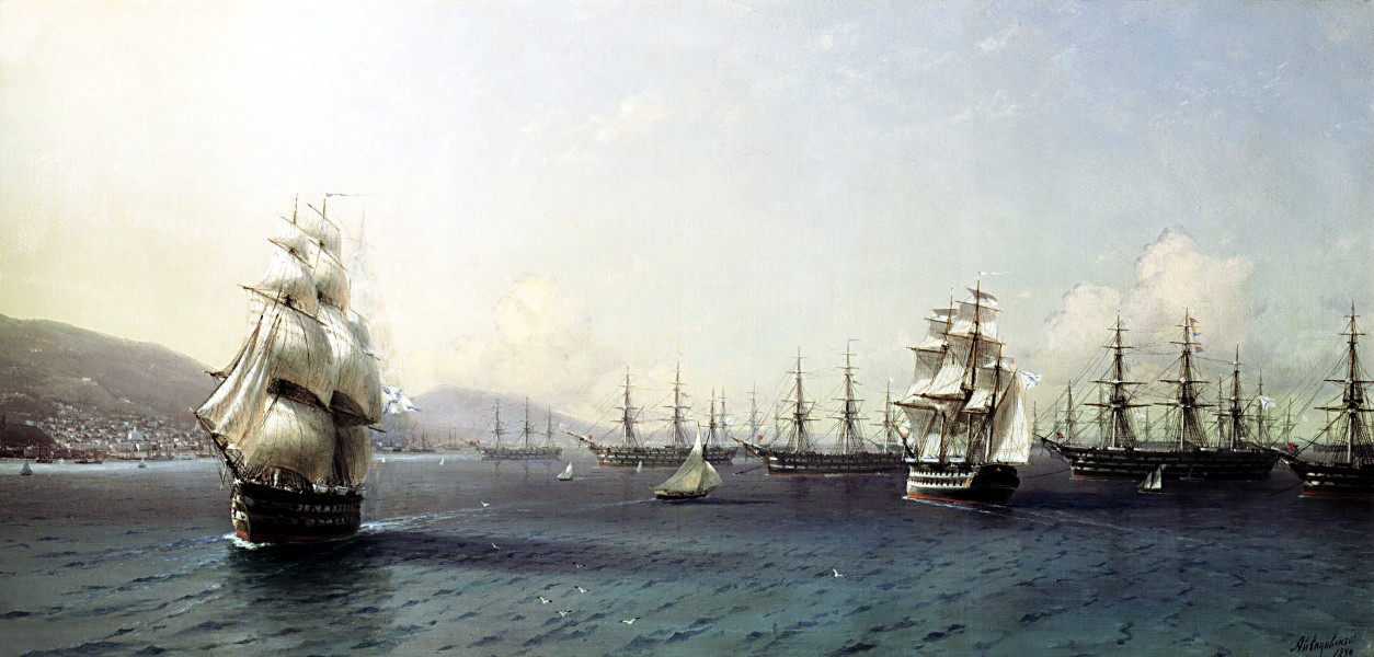 Aivazovsky - Black Sea Fleet in the Bay of Theodosia
