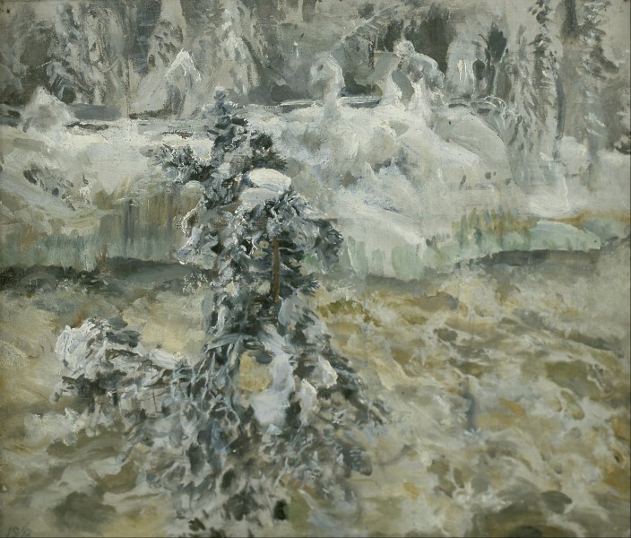Akseli Gallen-Kallela - Imatra in wintertime - Google Art Project
