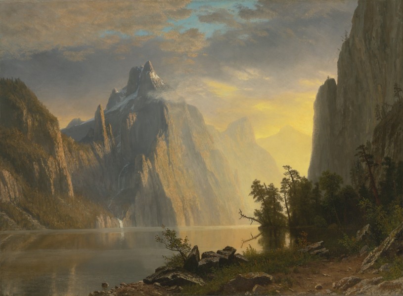 Albert Bierstadt - Lake in the Sierra Nevada (1867)