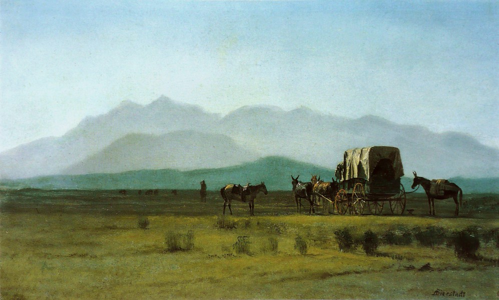 Albert Bierstadt - Surveyor's Wagon in the Rockies (1)