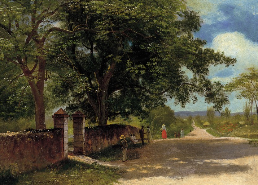 Albert Bierstadt - Street in Nassau