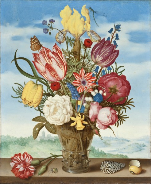 Ambrosius Bosschaert - Bouquet of Flowers on a Ledge - Google Art Project
