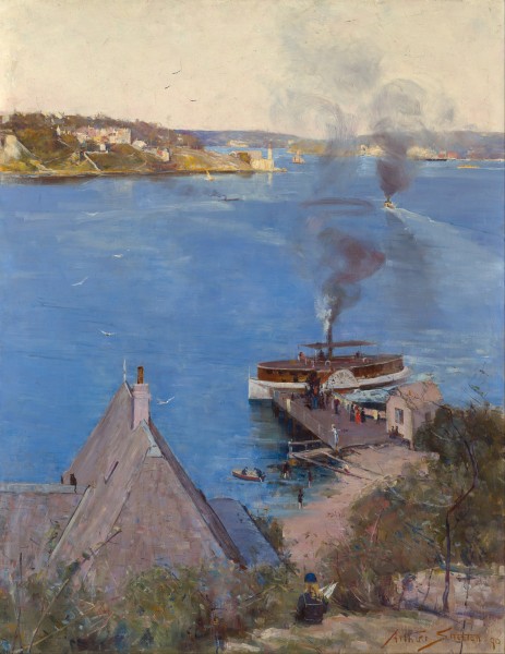 Arthur Streeton - From McMahon's Point - fare one penny - Google Art Project