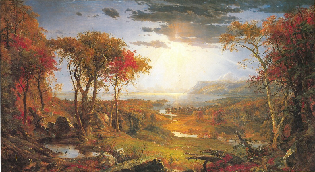 Autumn--On the Hudson River-1860-Jasper Francis Cropsey