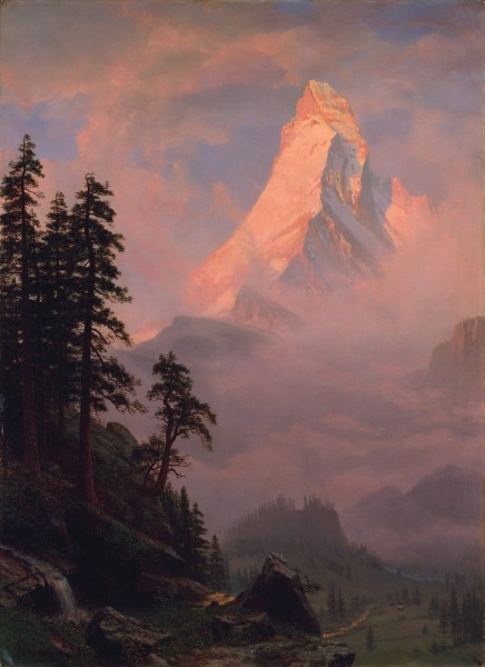 Bierstadt Albert Sunrise on the Matterhorn