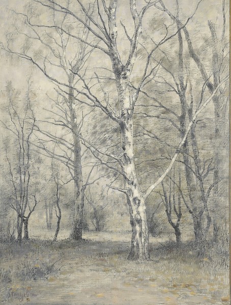 Bos met berkebomen Rijksmuseum SK-A-2499