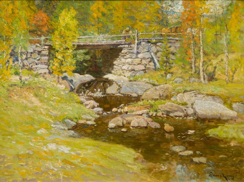 Brook in Autumn by John Joseph Enneking