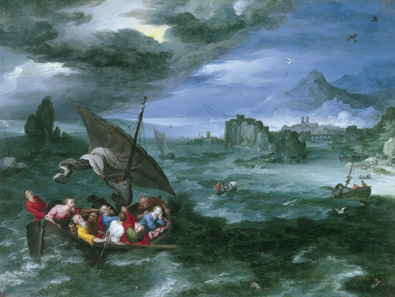 Brueghel, Jan I - Christ in the Storm on the Sea of Galilee - 1596
