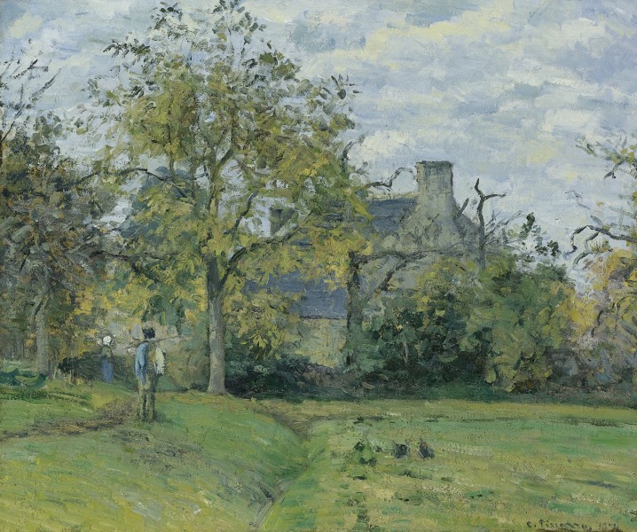 Camille Pissarro - La maison de piette à Montfoucault (1874)